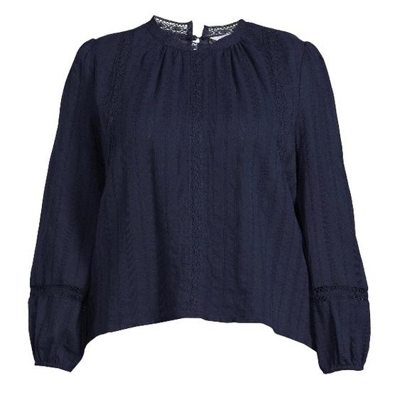 Time and Tru Women’s Lace Inset Top & Mini Skirt Set; size: Large(12-14) - Picture 5 of 9